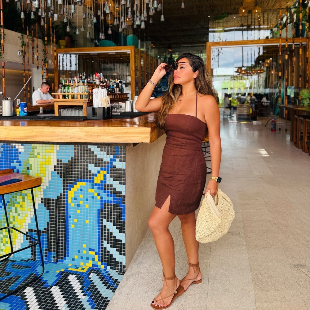 Reformation Brown Mini Dress